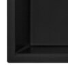 Ruvati 33 x 22 inch epiGranite Drop-in Topmount Granite Composite Quartz Single Bowl Kitchen Sink - Midnight Black - RVG1080BK