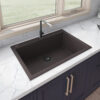 Ruvati 33 x 22 inch epiGranite Drop-in Topmount Granite Composite Quartz Single Bowl Kitchen Sink - RVG1080ES