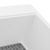 Ruvati 33 x 22 inch epiGranite Drop-in Topmount Granite Composite Quartz Single Bowl Kitchen Sink - Arctic White Matte - RVG1080WH