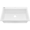 Ruvati 33 x 22 inch epiGranite Drop-in Topmount Granite Composite Quartz Single Bowl Kitchen Sink - Arctic White Matte - RVG1083WH