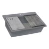 Ruvati 33-inch Granite Composite Quartz Workstation Drop-in Topmount Kitchen Sink Urban Gray - RVG1302UG