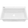 Ruvati 33-inch Drop-in Topmount Workstation Granite Composite Quartz Kitchen Sink - Arctic White Matte - RVG1303WH