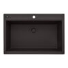 Ruvati 33-inch Granite Composite Quartz Workstation Drop-in Topmount Kitchen Sink Espresso - RVG1306ES