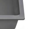 Ruvati 33-inch Granite Composite Quartz Workstation Drop-in Topmount Kitchen Sink Urban Gray - RVG1306UG
