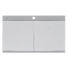 Ruvati 34 inch epiGranite Drop-in Topmount Workstation Ledge Granite Composite Quartz Kitchen Sink - Silver Gray - RVG1350GR