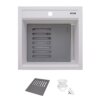 Ruvati 20-inch epiCube Granite Composite Quartz Workstation Drop-in Topmount Wet Bar Prep Sink Arctic White Matte - RVG1620WH