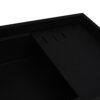 Ruvati 18 x 34 inch Granite Composite Quartz Workstation Kitchen Sink epiStage Dual Mount Single Bowl - Black - RVG1650BK
