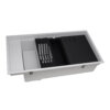 Workstation White Granite Single Bowl Sink