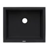 Ruvati 21 x 18 inch Granite Composite Quartz Undermount Single Bowl Wet Bar Prep Sink - Midnight Black - RVG2021BK