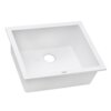Ruvati 21 x 18 inch Granite Composite Quartz Undermount Single Bowl Wet Bar Prep Sink - Arctic White Matte - RVG2021WH