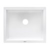 Ruvati 21 x 18 inch Granite Composite Quartz Undermount Single Bowl Wet Bar Prep Sink - Arctic White Matte - RVG2021WH