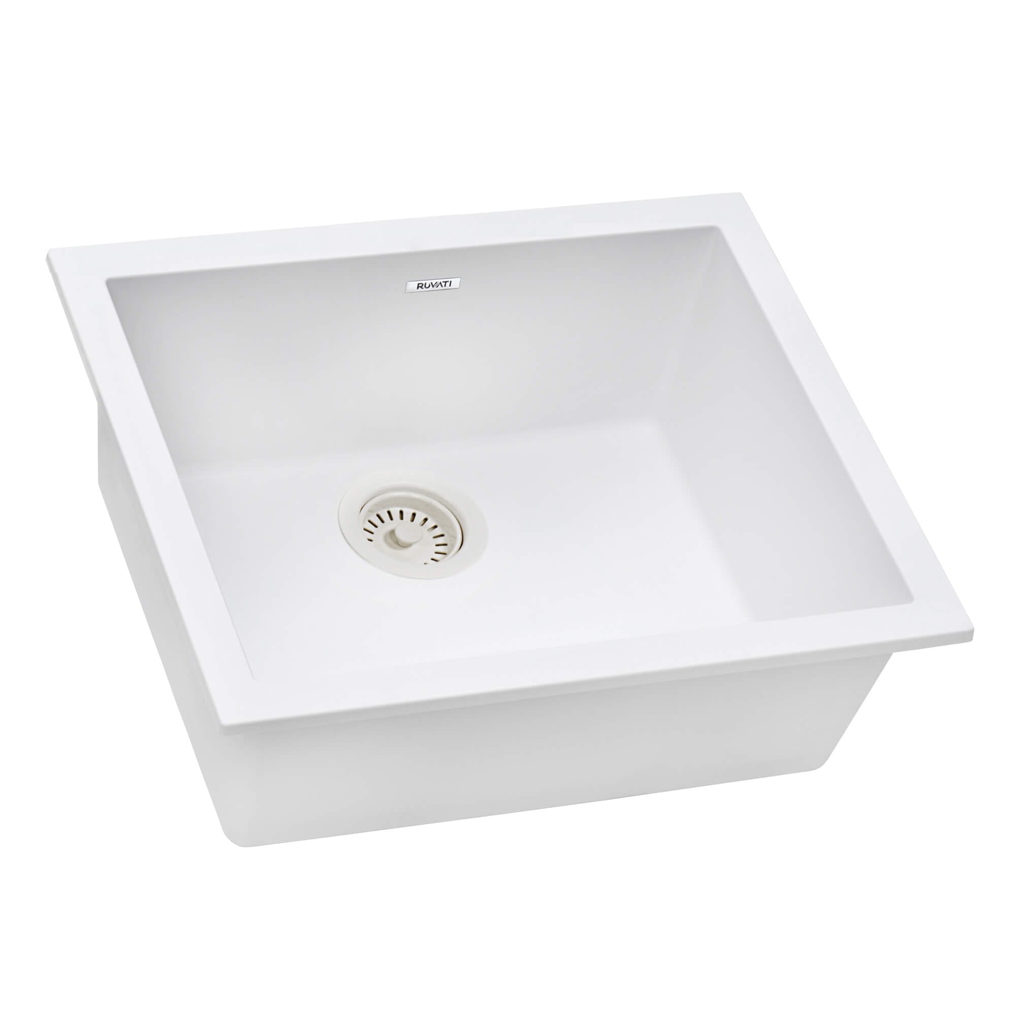 Ruvati 23 x 17 inch Granite Composite Undermount Single Bowl