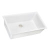 Ruvati 30 x 18 inch Granite Composite Quartz Undermount Single Bowl Kitchen Sink - Arctic White Matte - RVG2030WH