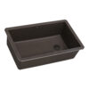 Ruvati 32 x 19 inch epiGranite Undermount Granite Composite Quartz Single Bowl Kitchen Sink - Espresso Brown - RVG2033ES