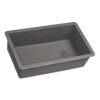 Ruvati 32 x 19 inch epiGranite Undermount Granite Composite Quartz Single Bowl Kitchen Sink - Urban Gray - RVG2033UG