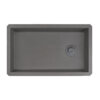 Ruvati 32 x 19 inch epiGranite Undermount Granite Composite Quartz Single Bowl Kitchen Sink - Urban Gray - RVG2033UG