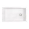 Ruvati 32 x 19 inch epiGranite Undermount Granite Composite Quartz Single Bowl Kitchen Sink - Arctic White Matte - RVG2033WH