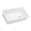 Ruvati 32 x 19 inch epiGranite Undermount Granite Composite Quartz Single Bowl Kitchen Sink - Arctic White Matte - RVG2033WH