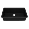 Ruvati 32 x 19 inch Granite Composite Quartz Undermount Single Bowl Kitchen Sink - Midnight Black - RVG2083BK
