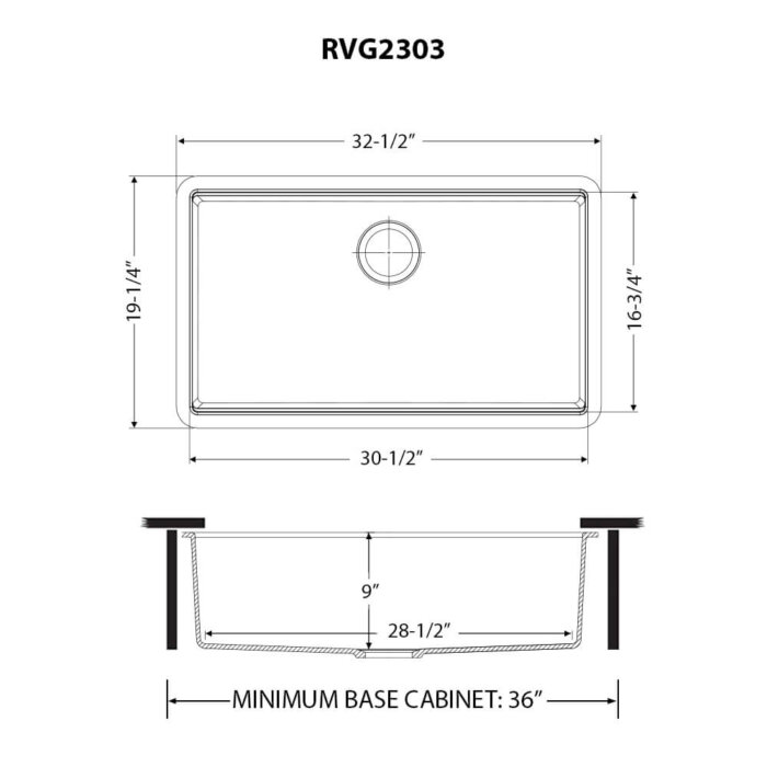 Ruvati 32-inch Granite Composite Quartz Workstation Undermount Kitchen Sink Single Bowl White - RVG2303WH