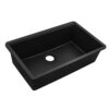 Ruvati 32-inch Undermount Workstation Granite Composite Quartz Kitchen Sink Matte Black - RVG2303BK