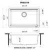Ruvati 30-inch Granite Composite Workstation White Dual Mount Kitchen Sink - RVG2310WH