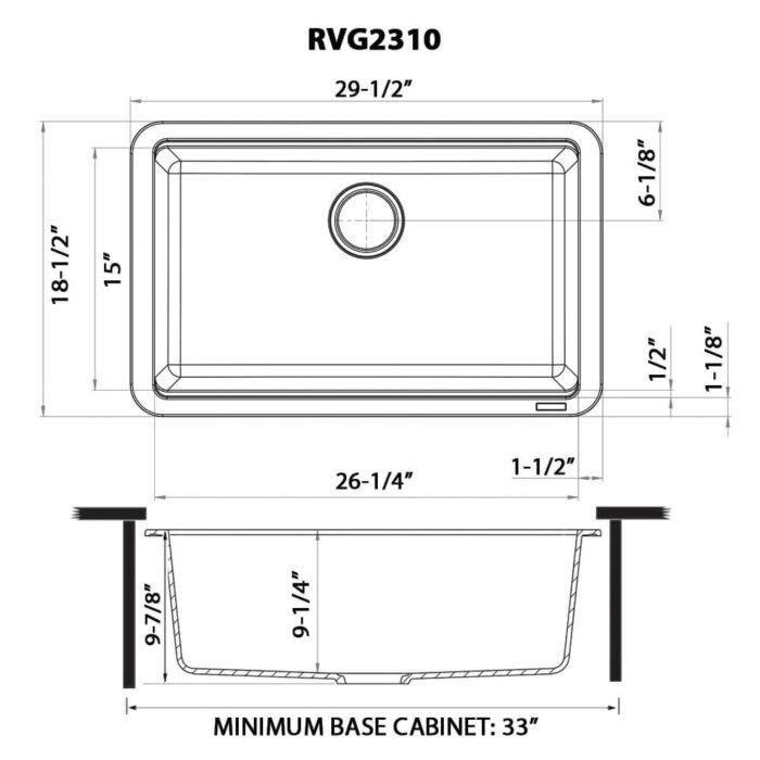 Ruvati 30-inch Granite Composite Workstation White Dual Mount Kitchen Sink - RVG2310WH