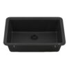 Ruvati 30-inch Granite Composite Quartz Workstation Matte Black Undermount Kitchen Sink - RVG2310BK