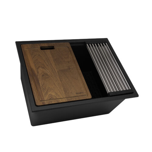 Black Workstation Laundry Sink