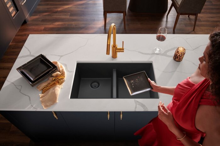 yuri　BK Ruvati 32-inch Undermount Workstation Granite Composite