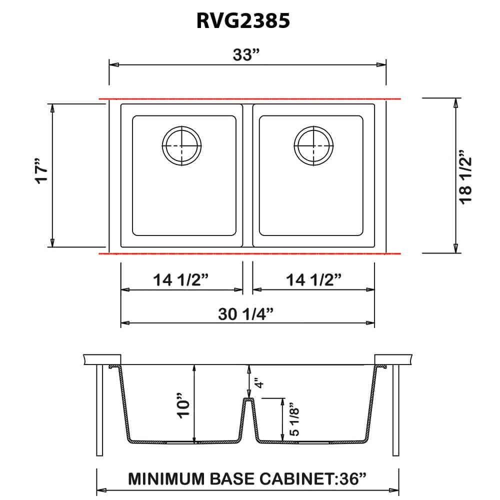 RVG2385 Dimensions 1 