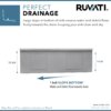 Ruvati 30-inch Workstation Slope Bottom Offset Drain Undermount 16 Gauge Kitchen Sink - RVH185841LM