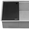 Ruvati 30-inch Workstation Slope Bottom Offset Drain Undermount 16 Gauge Kitchen Sink - RVH185841LM