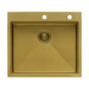 Ruvati 25 inch Matte Gold Drop-in Topmount Kitchen Sink Single Bowl - RVH5007GG