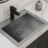 Ruvati 21 x 17 inch Drop-in Topmount Bathroom Sink Brushed Stainless Steel - RVH5110ST