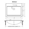 Ruvati 21 x 17 Bathroom Workstation Sink Drop in Topmount in Stainless Steel - RVH5521ST Ruvati 21 x 17 Bathroom Workstation Sink Drop in Topmount in Stainless Steel - RVH5521ST