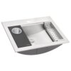Ruvati 21 x 17 Bathroom Workstation Sink Drop in Topmount in Stainless Steel - RVH5521ST Ruvati 21 x 17 Bathroom Workstation Sink Drop in Topmount in Stainless Steel - RVH5521ST