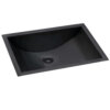Ruvati 16 x 13 inch Gunmetal Black Undermount Bathroom Sink Stainless Steel - RVH6106BL