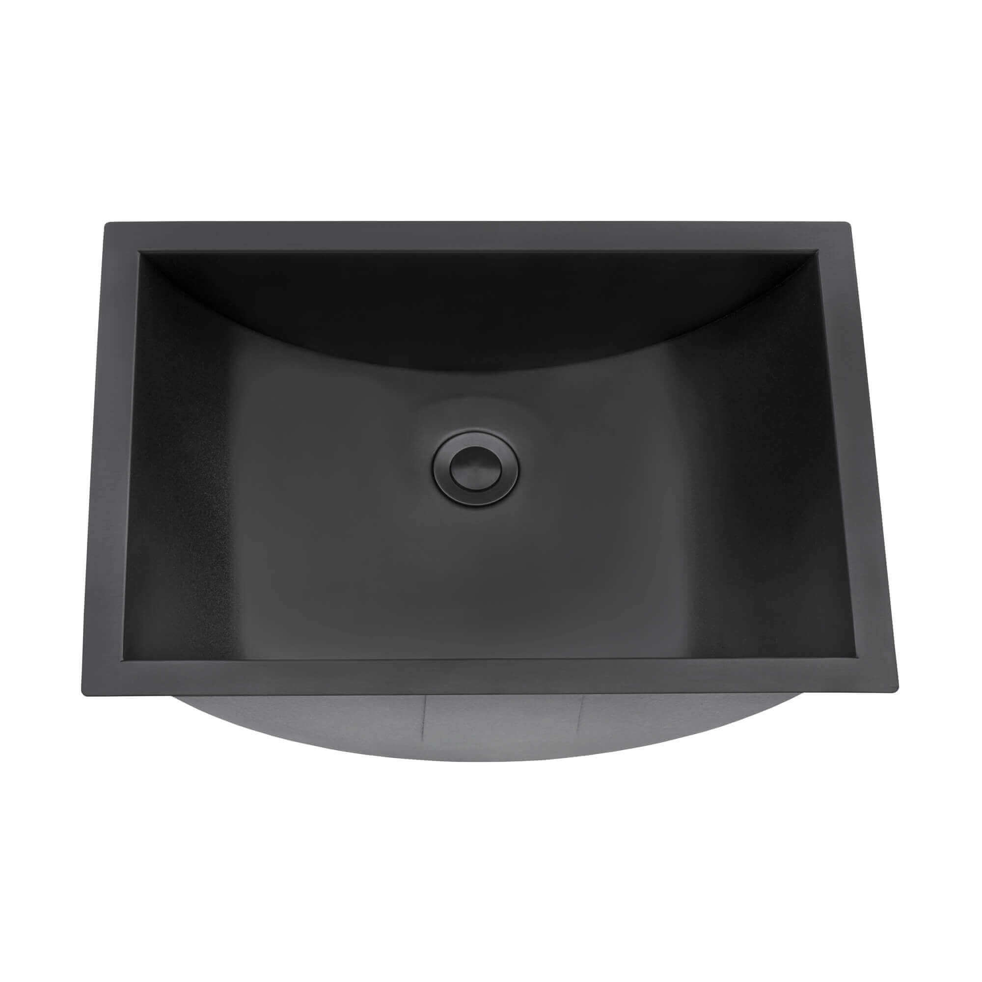 Ruvati 16 x 13 inch Gunmetal Black Undermount Bathroom Sink Stainless ...
