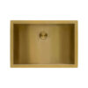 Ruvati 16 x 13 inch Brushed Gold Polished Brass Rectangular Bathroom Sink Undermount - RVH6106GG