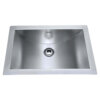 Ruvati 16 x 13 inch Brushed Stainless Steel Rectangular Bathroom Sink Undermount - RVH6106ST