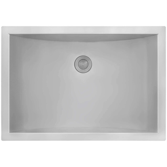 Ruvati 18 x 12 inch Brushed Stainless Steel Rectangular Bathroom Sink Undermount - RVH6110