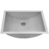 Ruvati 18 x 12 inch Brushed Stainless Steel Rectangular Bathroom Sink Undermount - RVH6110