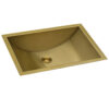 Ruvati 16 x 11 inch Brushed Gold Rectangular Bathroom Sink Undermount - RVH6107GG