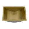 Ruvati 16 x 11 inch Brushed Gold Rectangular Bathroom Sink Undermount - RVH6107GG