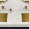 Ruvati 16 x 11 inch Brushed Gold Rectangular Bathroom Sink Undermount - RVH6107GG