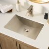Ruvati 18 x 12 inch Brushed Stainless Steel Rectangular Bathroom Sink Undermount - RVH6110