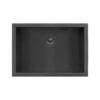 Ruvati 18 x 12 inch Gunmetal Black Stainless Steel Rectangular Bathroom Sink Undermount - RVH6110BL