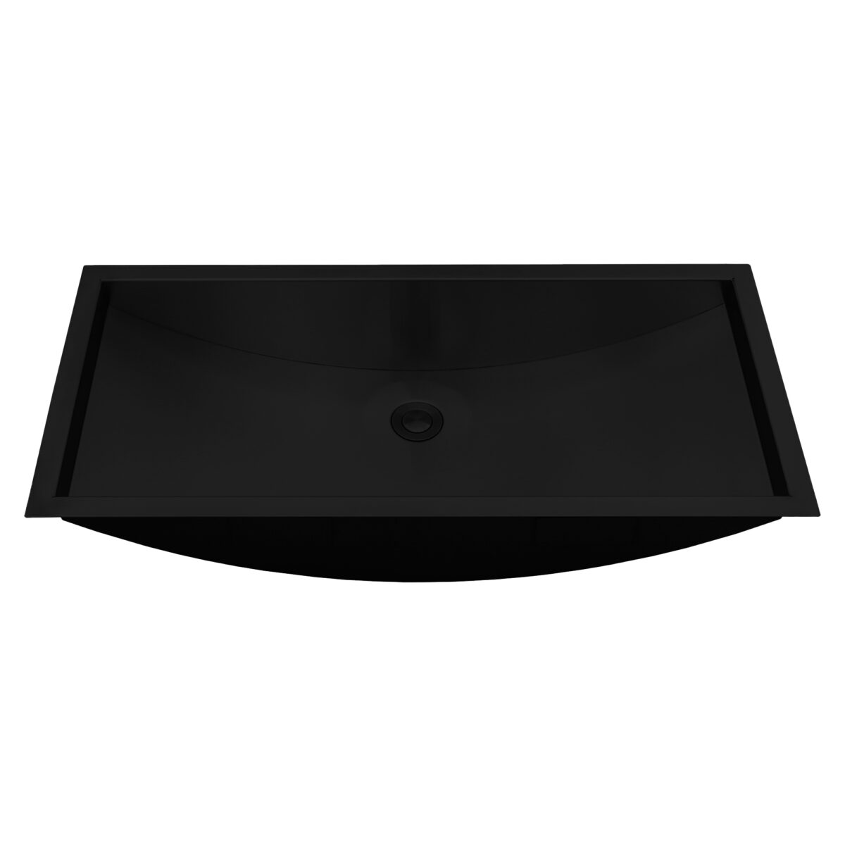 Ruvati 30 x 14 inch Gunmetal Black Stainless Steel Rectangular Bathroom ...