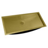 Ruvati 30 x 14 inch Brushed Gold Rectangular Bathroom Sink Undermount - RVH6120GG